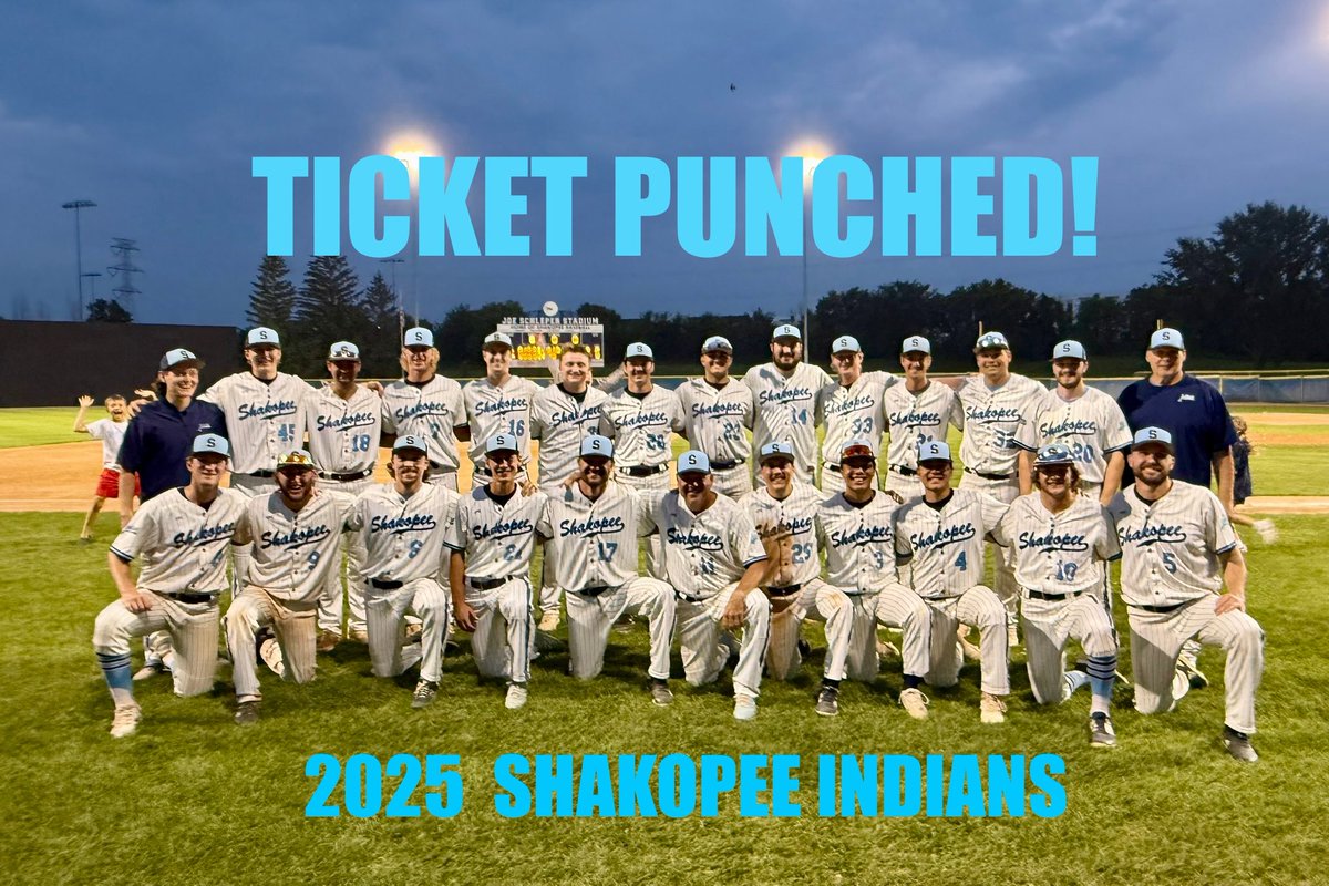 Shakopee Baseball (@shakopeeindians) on Twitter photo 