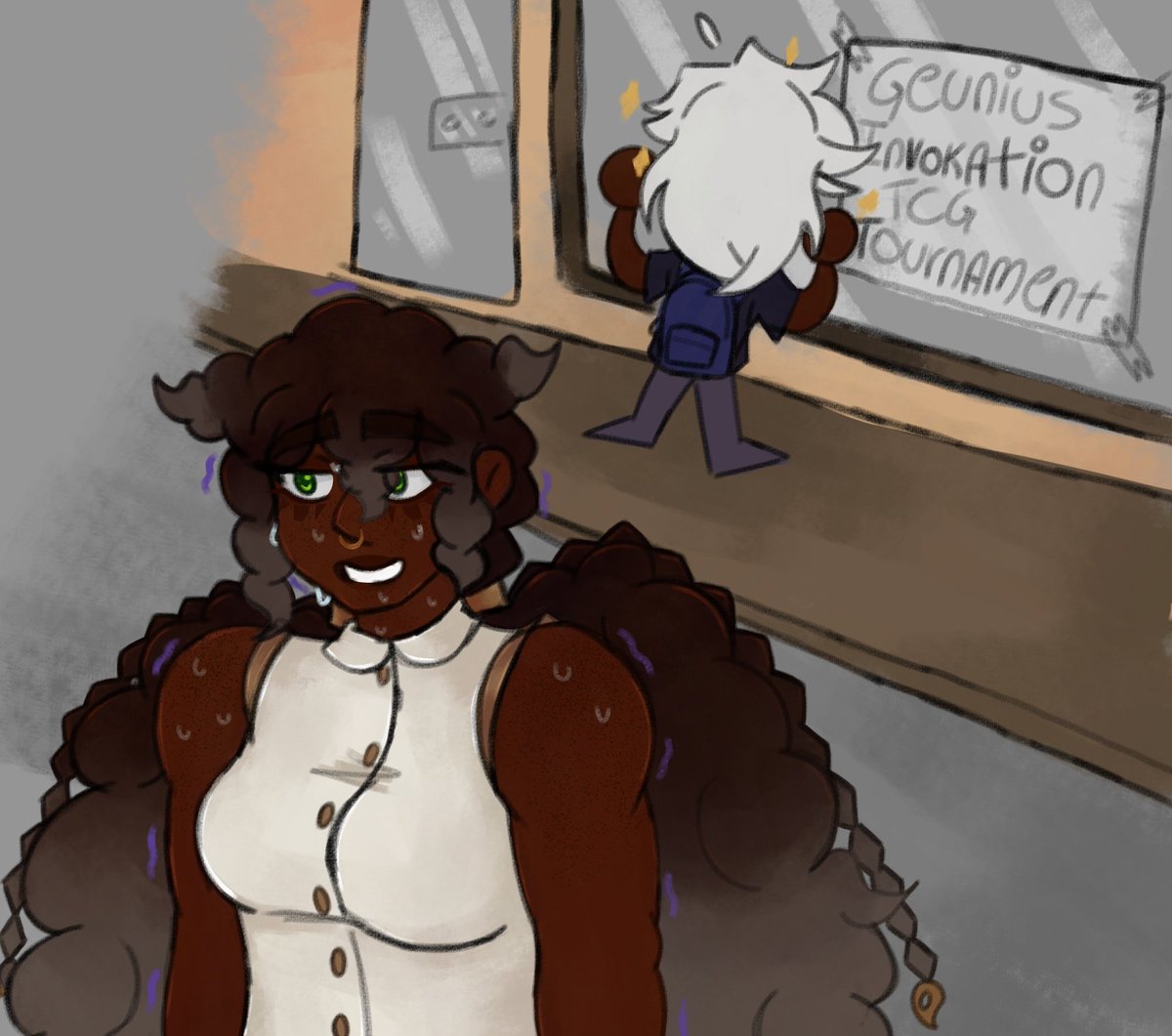 STILL ON TIME day 3: TCG/ Modern au (kinda)

#TempleBrosWeek2025
