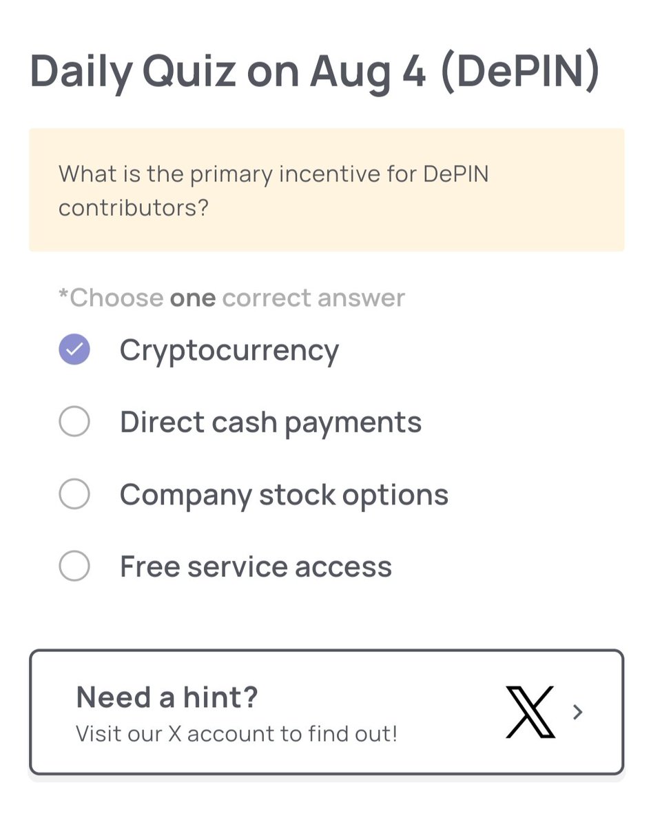 dailycombo_0's tweet image. 🔥 Daily Quiz Update ! 

Date : 04 August 2025

Arichain - Answer A
Xenea Wallet - Answer A
Spur Protocol- Answer B
Syntax - Answer B 

#arichain #xeneawalletquiz #Syntaxquiz #SpurProtocol
