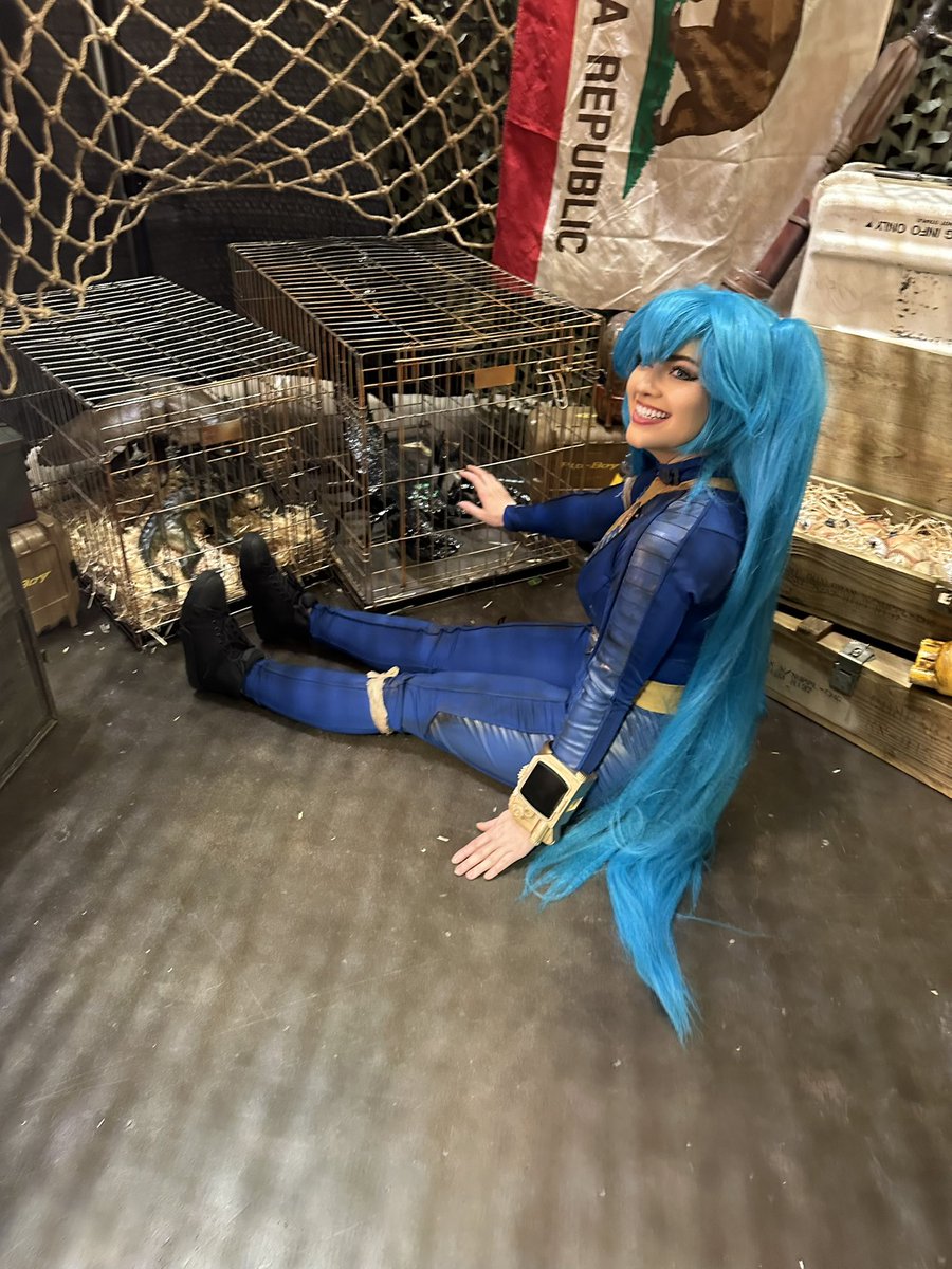 NPC_Chick's tweet image. I’m not in your WiFi- I’m in your Vault.
It’s Fallout Miku
Crash out? I’m falling out…
@Fallout @HatsuneMiku #crossover