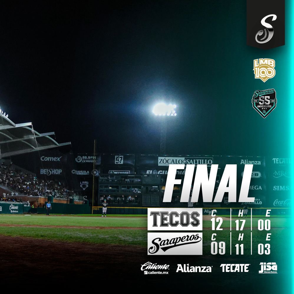 Finaliza la última serie en casa. 

Caliente.mx Alianza Tecate JISA 

#𝟓𝗔𝗥𝗔𝗣𝗘𝗥𝗢𝟓