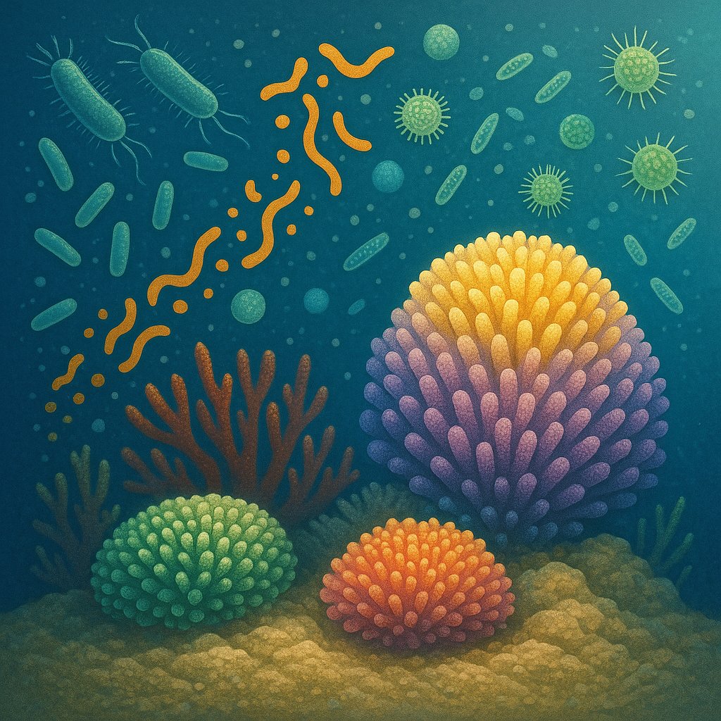 🌿 🌊 Hidden Chemistry, Big Impact!
Coral reefs release thousands of unique organic compounds, fueling microbes that keep reefs healthy and resilient.
New research reveals a secret engine for reef life.

🔗sciencedaily.com/releases/2025/…

#MotivationMonday

by <a href="/spijna1/">Riccardo Mazza</a>