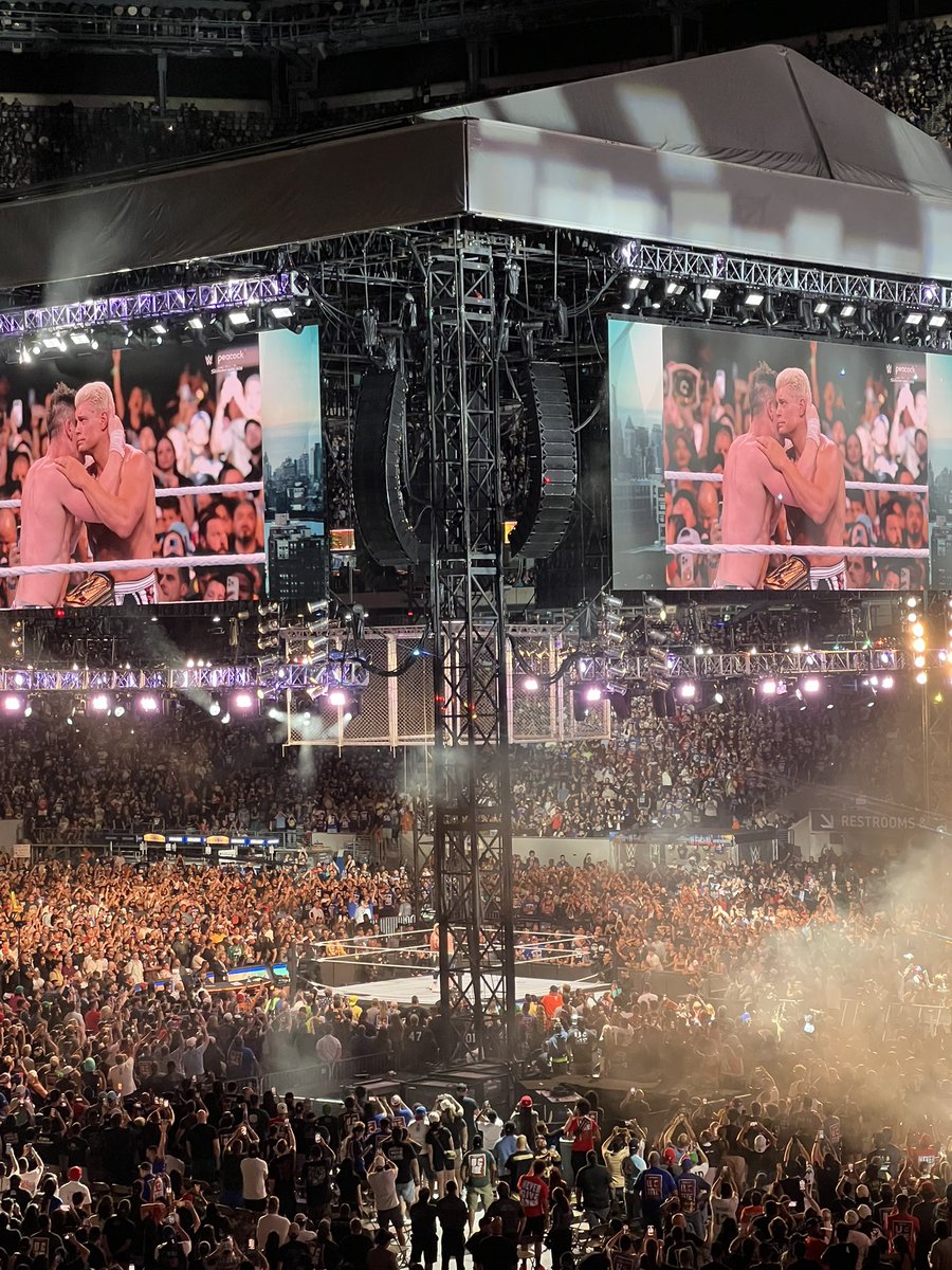 markbuen's tweet photo. A great main event at #summerslam as @CodyRhodes is your new Undisputed Champ! https://t.co/PLUGrULwQu