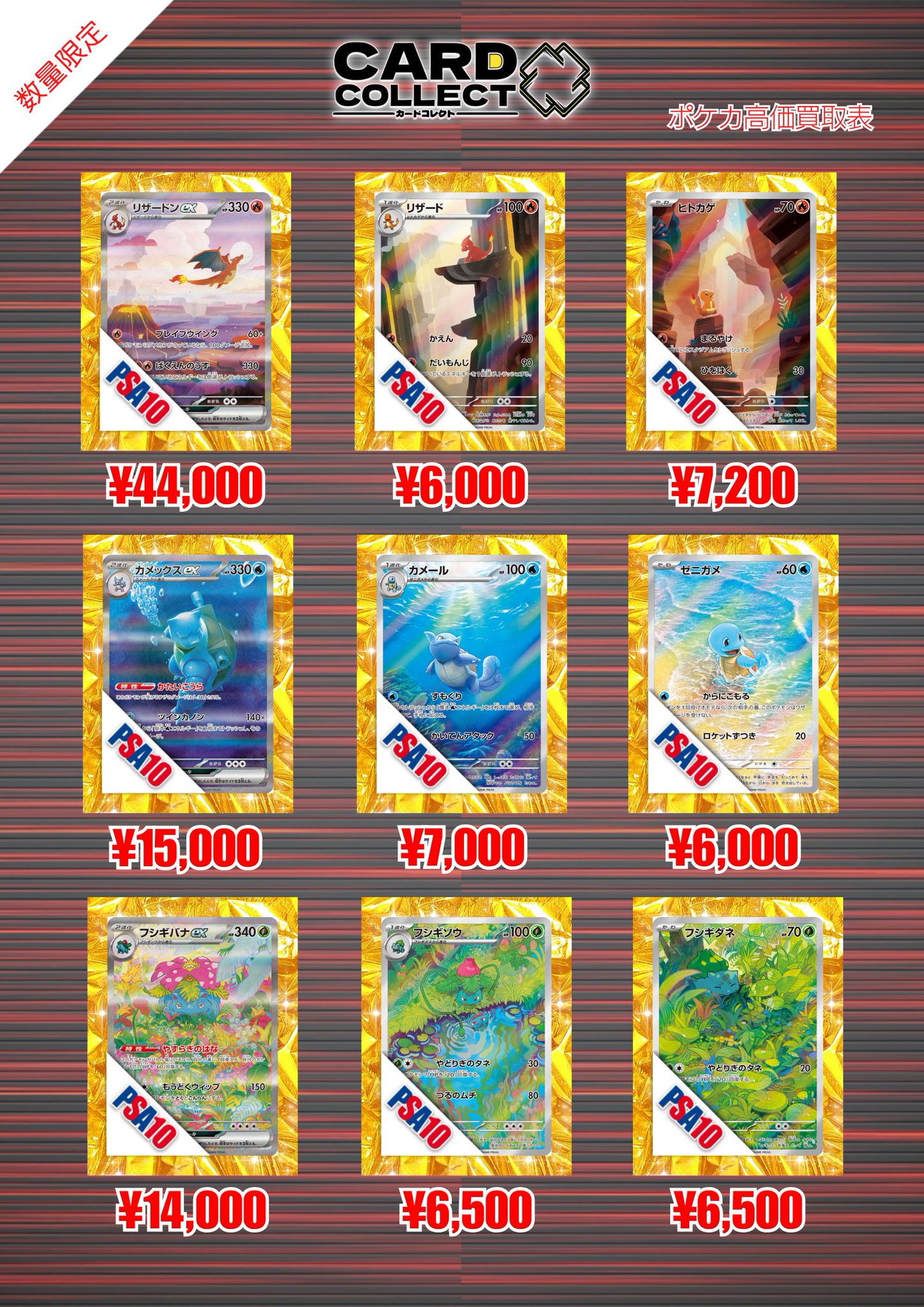 ポケモンカード　e psaまとめ売り ポケモンカードまとめ売り カメックスEX SR ポケモンカード XY1