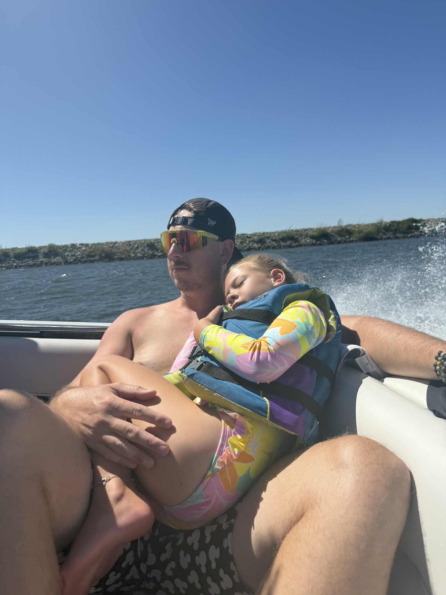 No better feeling than this, a tired child resting safe in my arms after a full day. 
Sometimes its the boat, sometimes its something else. 
At the end of the day though, I know I've done my job today as a parent, and I hope I can do it just the same tomorrow.