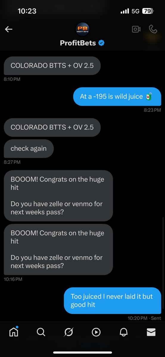 echokc's tweet image. 😳 wow @ProfitVIPs really just blocked me because I refused to take a juiced play 🧃  then when it hits he wants to say congratulations 🎉 🤦🏼‍♂️ not gentleman like at all.