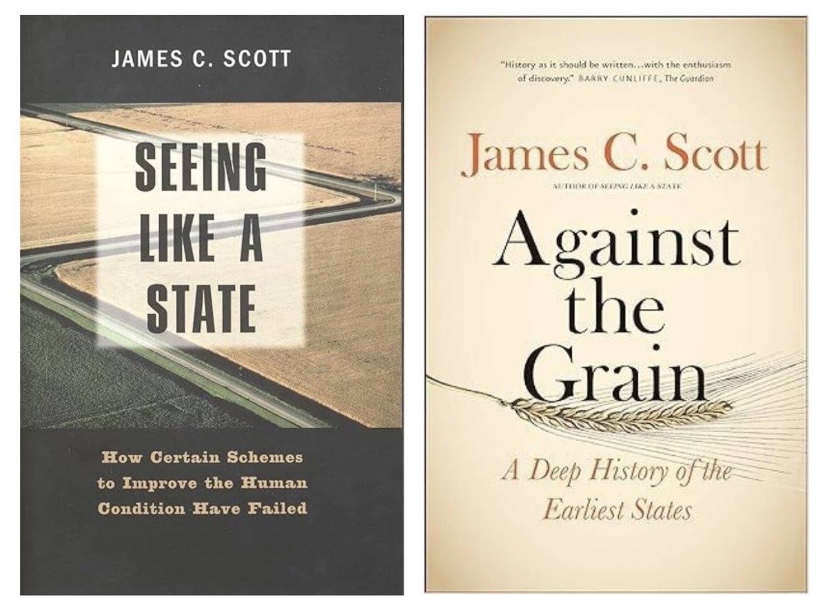 James Scott on the State

These two engaging books by Scott on the state challenged many widely-held views and sparked debate. They make for great reading.

Download Seeing Like a State: files.libcom.org/files/Seeing%2…

Read Against the Grain: pueaa.unam.mx/uploads/materi…