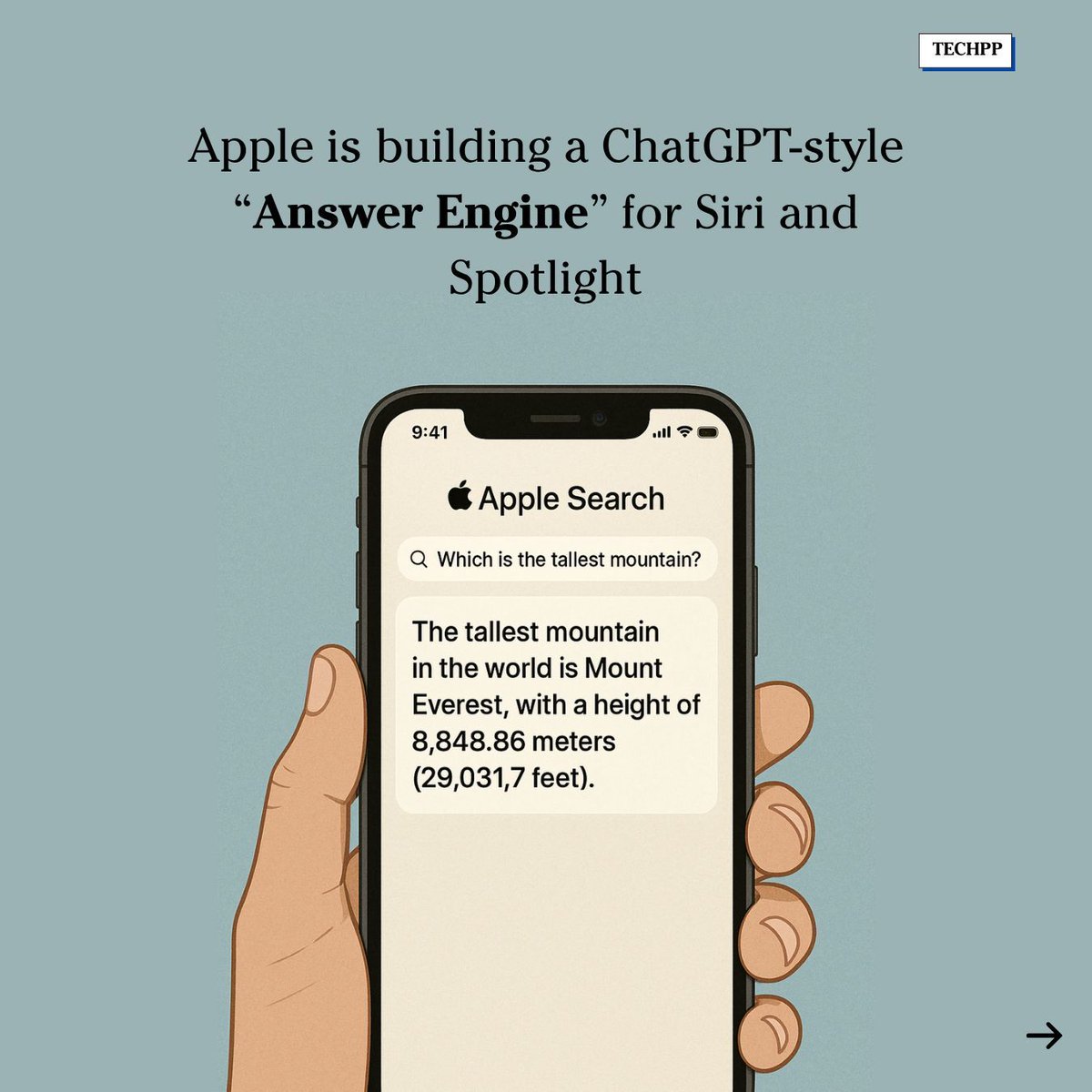 techpp's tweet photo. Apple is hiring for a new ‘Answers’ team to build a ChatGPT-style search engine
#Apple #ChatGPT #AppleSearch #SiriUpgrade #GPT5 https://t.co/0h8fJEdSjj