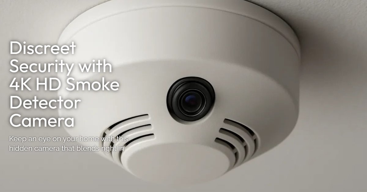 📷 📶 🕵️‍♂️  4K HD Wi-Fi Smoke Detector Spy Camera blends in seamlessly with your home while keeping a watchful eye... spygearco.com/articles/4k-sm…

#HiddenCamera #SmartHomeSecurity #WiFiSurveillance