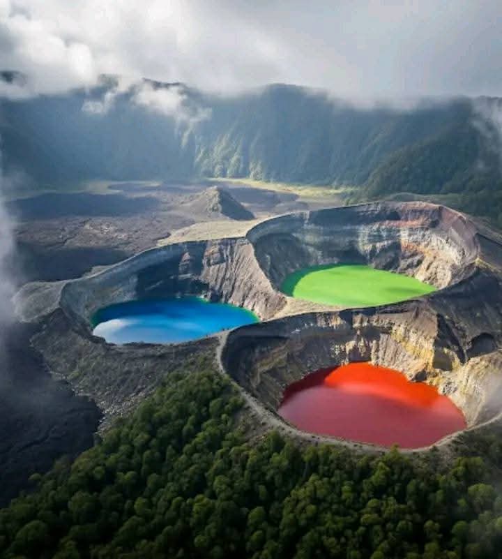 Gd mrng X World, Happy New Week to all of my frnds 

Iconic Kelimutu Lakes Located on Mount Kelimutu in Flores, Indonesia 🇮🇩
