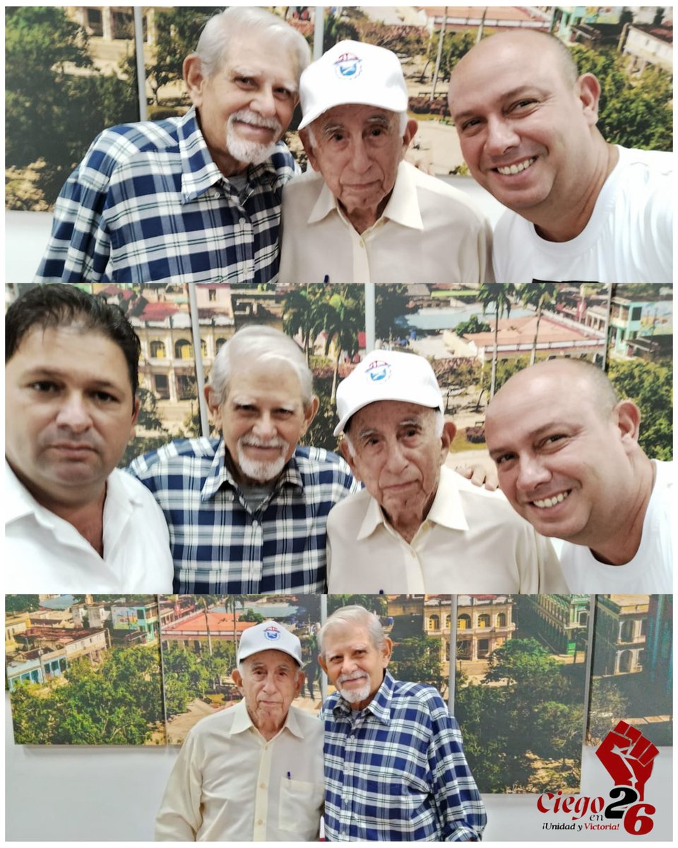 Lianet Pazo Cedeño (@cedenopazo) on Twitter photo Nuestro querido profesor Angel ,Historiador de #CiegodeAvila junto al Comandante Machado Ventura, la historia viva. ¡Tremendo orgullo!.
#CiegoEn26 #SinPerderUnDía <a href="/AlfreMene37409/">Alfre Menendez</a> <a href="/DrRobertoMOjeda/">Dr. Roberto Morales Ojeda</a> <a href="/JHGcasanova/">julio Heriberto Gómez Casanova</a> <a href="/DiazCanelB/">Miguel Díaz-Canel Bermúdez</a> <a href="/PartidoPCC/">Partido Comunista de Cuba</a> <a href="/EVilluendasC/">Enrique Villuendas</a> Nuestro querido profesor Angel ,Historiador de #CiegodeAvila junto al Comandante Machado Ventura, la historia viva. ¡Tremendo orgullo!.
#CiegoEn26 #SinPerderUnDía <a href="/AlfreMene37409/">Alfre Menendez</a> <a href="/DrRobertoMOjeda/">Dr. Roberto Morales Ojeda</a> <a href="/JHGcasanova/">julio Heriberto Gómez Casanova</a> <a href="/DiazCanelB/">Miguel Díaz-Canel Bermúdez</a> <a href="/PartidoPCC/">Partido Comunista de Cuba</a> <a href="/EVilluendasC/">Enrique Villuendas</a>