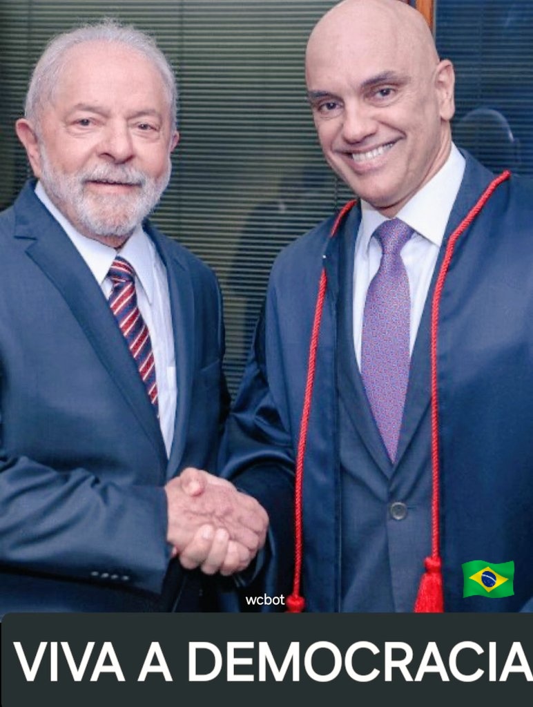 wwanniacbot.Esquerda🚩🚩 (@wwanniacbot) on Twitter photo Lula e Alexandre de Moraes ,Xandão  defensores da Democracia e Soberania. Lula 2026 Presidente de novo. LULA É O POVO. #SemAnistiaParaGolpistas Lula e Alexandre de Moraes ,Xandão  defensores da Democracia e Soberania. Lula 2026 Presidente de novo. LULA É O POVO. #SemAnistiaParaGolpistas