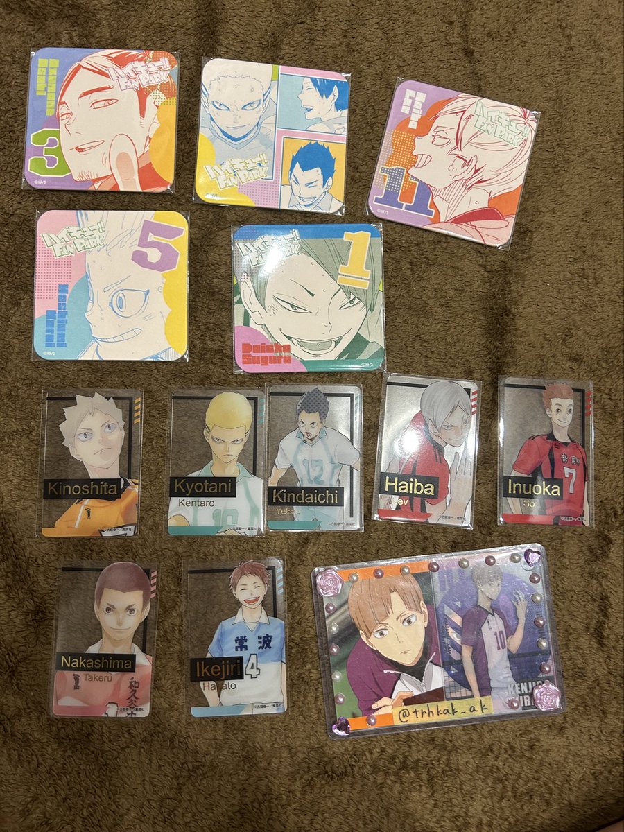 【ハイキュー ファンパーク アートコースター 箔押しクリアカード 交換 譲渡】
譲→画像(数字は個数)
求→定価＋送料＞白布

条件ツリーにてお願いします🙇‍♂️

白布買取(クリカ、アトコ共に~200円)もしてます🙆‍♀️