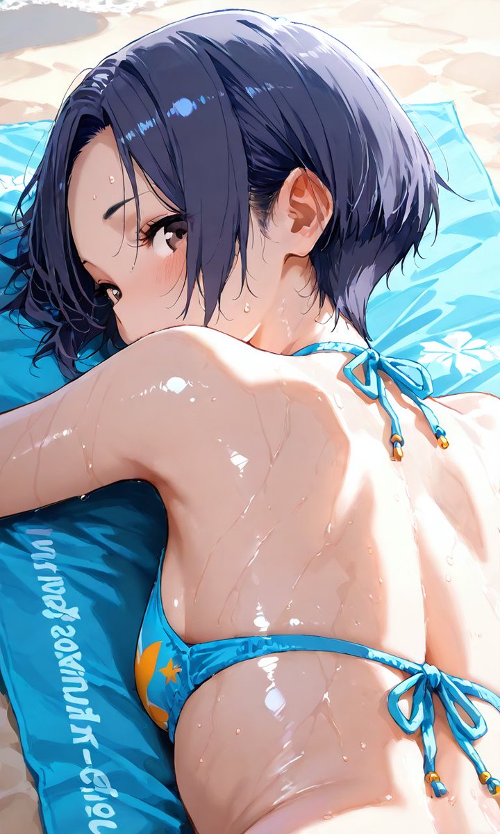 HanafusaTsukasa's tweet image. 小早川凛子
#loveplus #小早川凛子
#AIart #AIイラスト #AI水着部