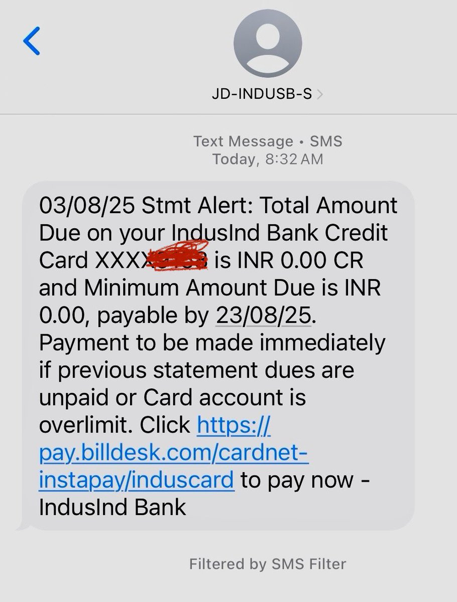 arun_k_pathak's tweet photo. my dear IndusInd bank…the messaging needs some Natural Intelligence too 🤔, in this era of AI. Why are u guys flooding customers Inbox. @MyIndusIndBank @timesofindia @htTweets 
@BBCWorld https://t.co/72cv14BJAZ