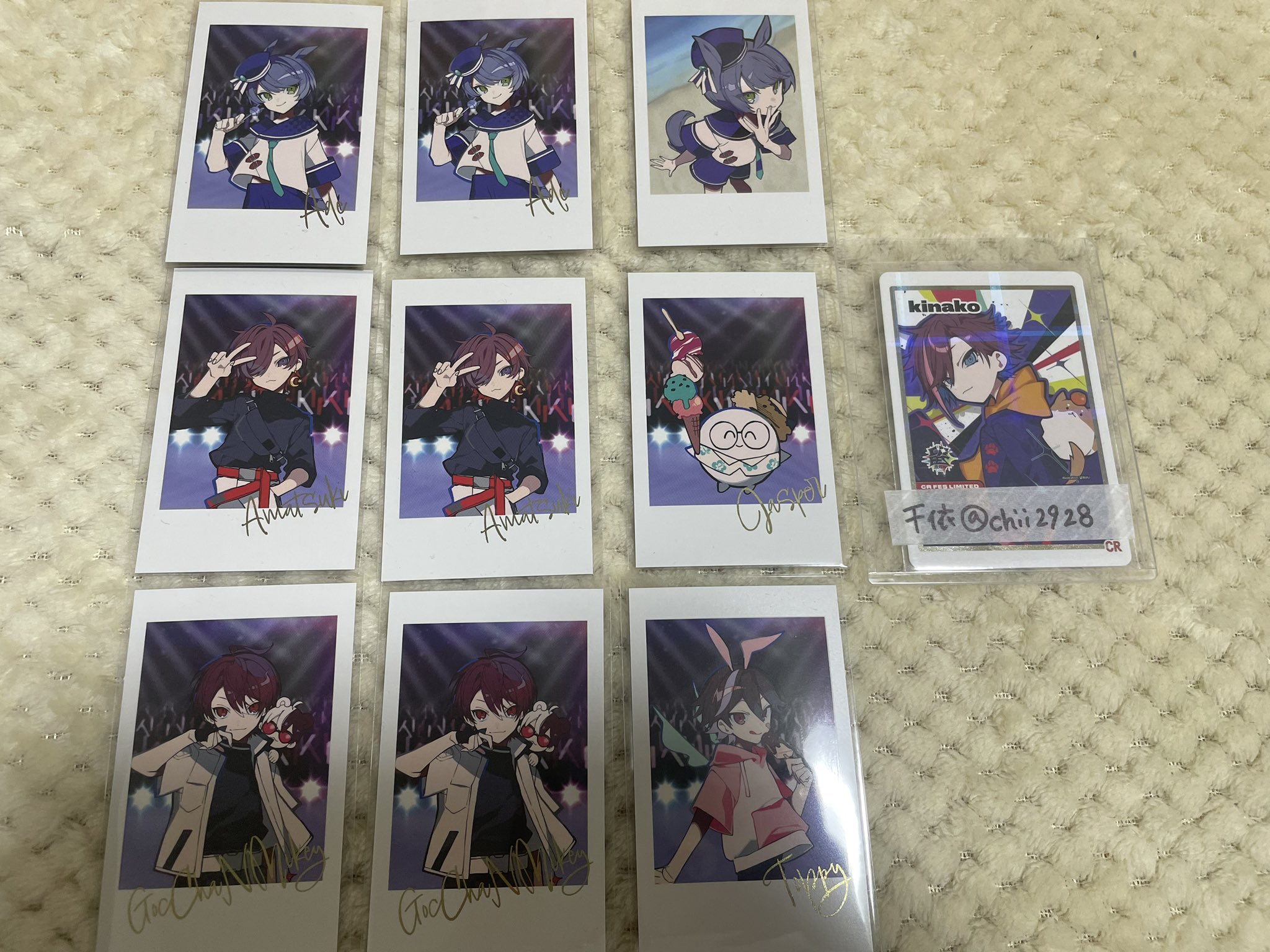 さ*様 CRフェス ばにら 缶バッジ チェキ風ブロマイドカード
