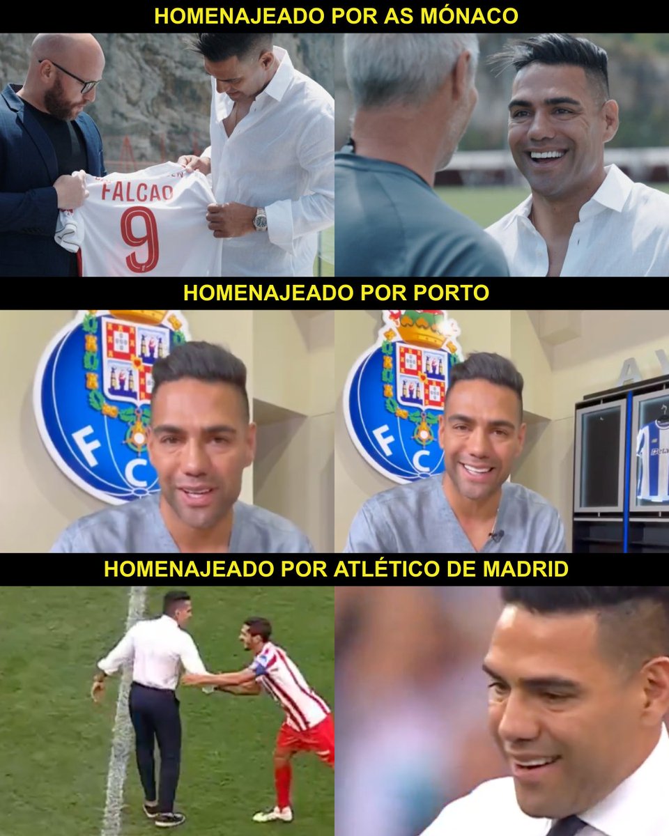 InvictosSomos's tweet photo. Imagina ser reconocido como ídolo y leyenda en ¡¡3 CLUBES DIFERENTES EN 3 PAÍSES DIFERENTES!! del fútbol europeo. Sí, justo en esta misma pretemporada, El Tigre fue homenajeado por las 3 instituciones en las que vivió los momentos más mágicos de su carrera. A veces no se termina de dimensionar la grandeza, el legado y el impacto de Don Radamel Falcao. 

DE COLOMBIA PARA EL MUNDO.