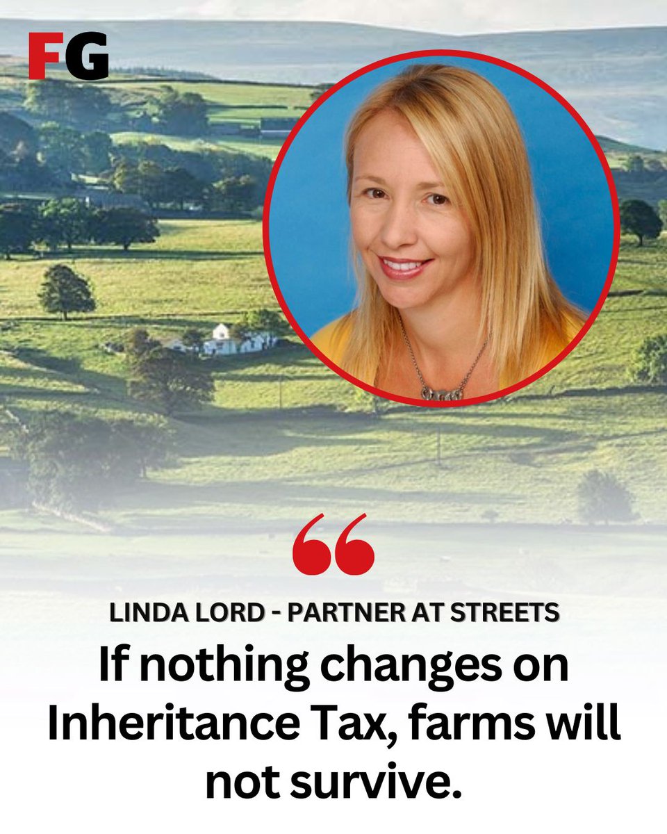 An Inheritance Tax specialist has provided a candid account of the heart-breaking choices and worries farmers across the UK now face with proposed changes to Agricultural Property Relief next year.

Linda Lord, a partner at Streets, said: "They [farmers] are not all going to