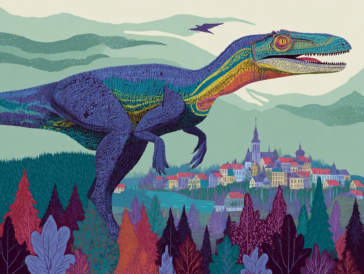 ReimaginedAI's tweet photo. What if dinosaurs never went extinct — and lived among us today? 🦖🌆🚌
Raptors in crosswalks. Triceratops hauling groceries. T. rex working security at Costco.
Would society survive this timeline?👇
#AIart #Midjourney #WhatIfAI #DinosaursInTheCity #AltReality #AIreimagine #SurrealLife #ImaginedWorlds #ModernJurassic #ScrollStopper #SpeculativeDesign #FantasyConcepts #GenerativeArt #AIvisuals #ArtificialImagination #DailyAIArt
@refik_anadol
@obvious_art
@mariuswatz
@dvoshart
@arnold_schreder
@aiartcommunity
@sama
@hardmaru
@karpathy
@jimmy_rustles
@drpete
@artblocks_io
@superrare
@niftygateway
@makersplaceco
@helloimnea
@quasimondo
@ganbrood
@clairesilverxo
@alice_bucknell
@alexjmayson
@cvalenzuelab
@lucidlucasart
@visionesque
@benoit.carré
@hiddenlayerart
@luxpris
@thelinebetweenthelines
@prompt.art
@playform_io
@aiartgallery
@bottoDAO
@runwayml
@wombo.art
@deepdreamgenerator
@nightcafe.studio
@stablediffusionai
@midjourney
@openart.ai
@dreamlike.art
@thisanime_doesnotexist
@aitrendz
@futuristic.visuals
@neural.love