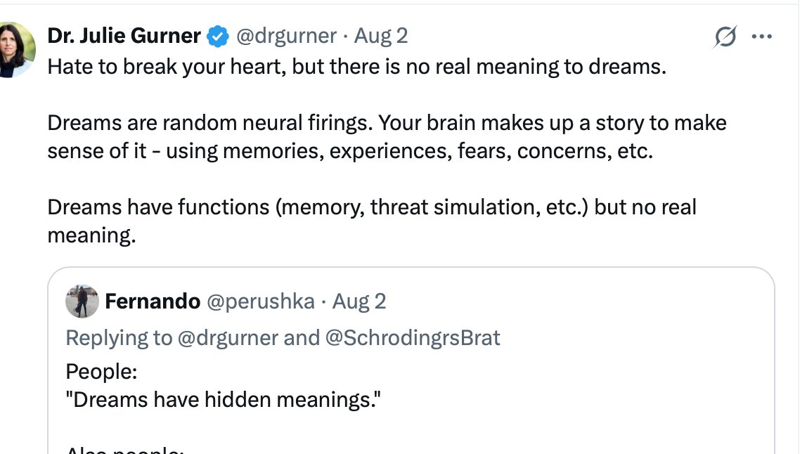 Imagine paying this ghoul to be your "Executive Performance Coach” and it’s just a self-satisfied vomit of Neil deGrasse Tyson-style /r/atheism bits.