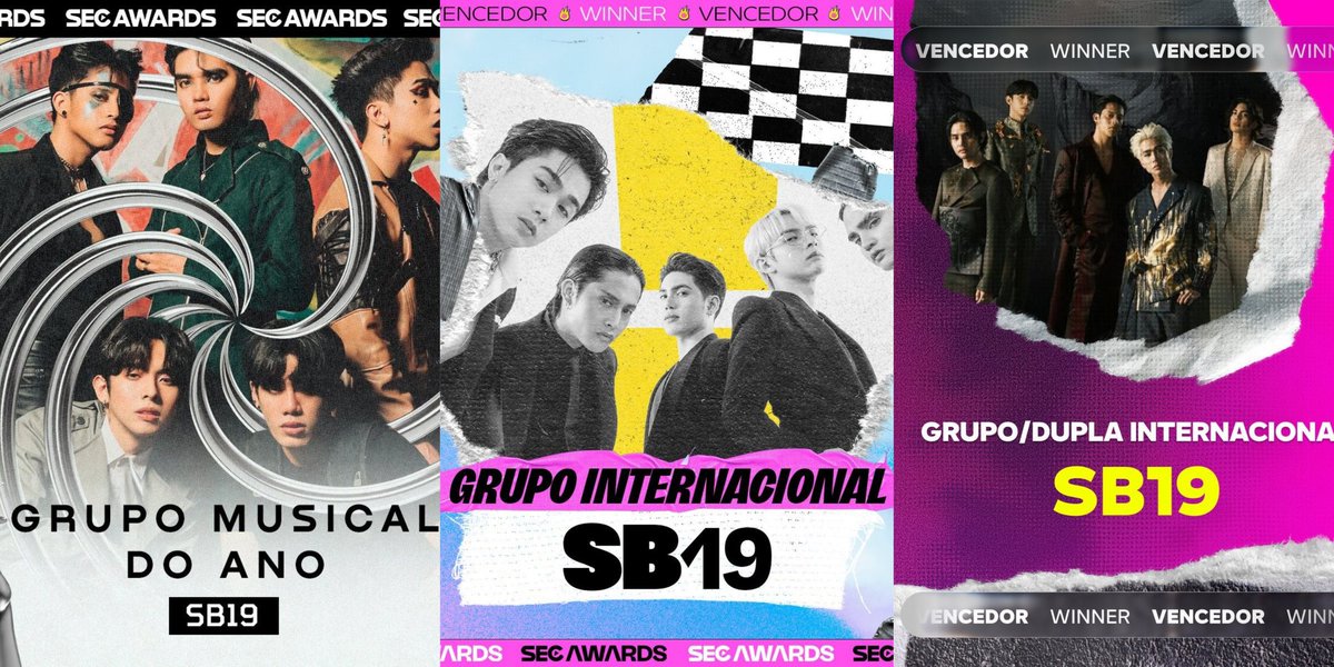 ishin π (@superbpaulo) on Twitter photo SB19 bagging their 3rd win at SEC Awards in Brazil! Congratulations sa lahat! You deserve a pat on the back mga kaps for a job well done!
SB19 SECAWARDS THIRD WIN
<a href="/SB19Official/">SB19 Official</a> #SB19
#SB19GrupoInternacionalDoAno SB19 bagging their 3rd win at SEC Awards in Brazil! Congratulations sa lahat! You deserve a pat on the back mga kaps for a job well done!
SB19 SECAWARDS THIRD WIN
<a href="/SB19Official/">SB19 Official</a> #SB19
#SB19GrupoInternacionalDoAno