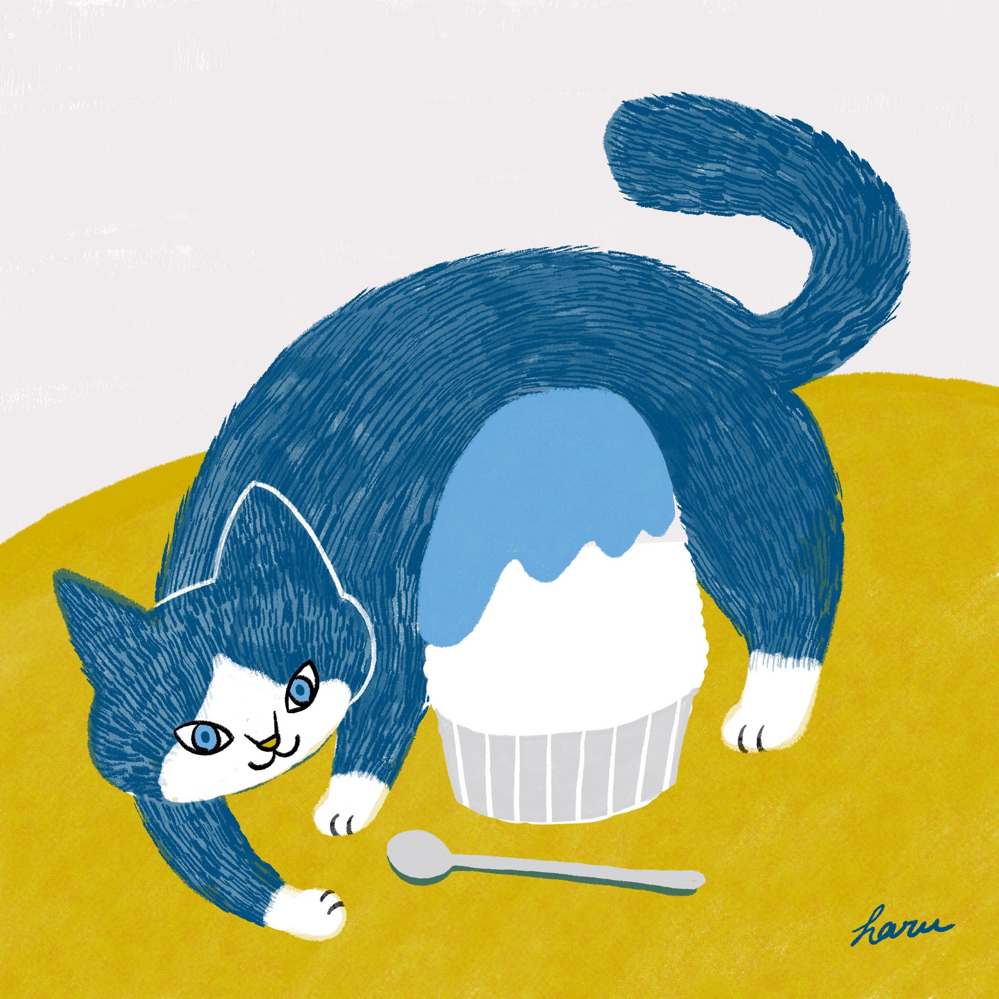 猫の絵　coffeebreak haruko117 on X: 