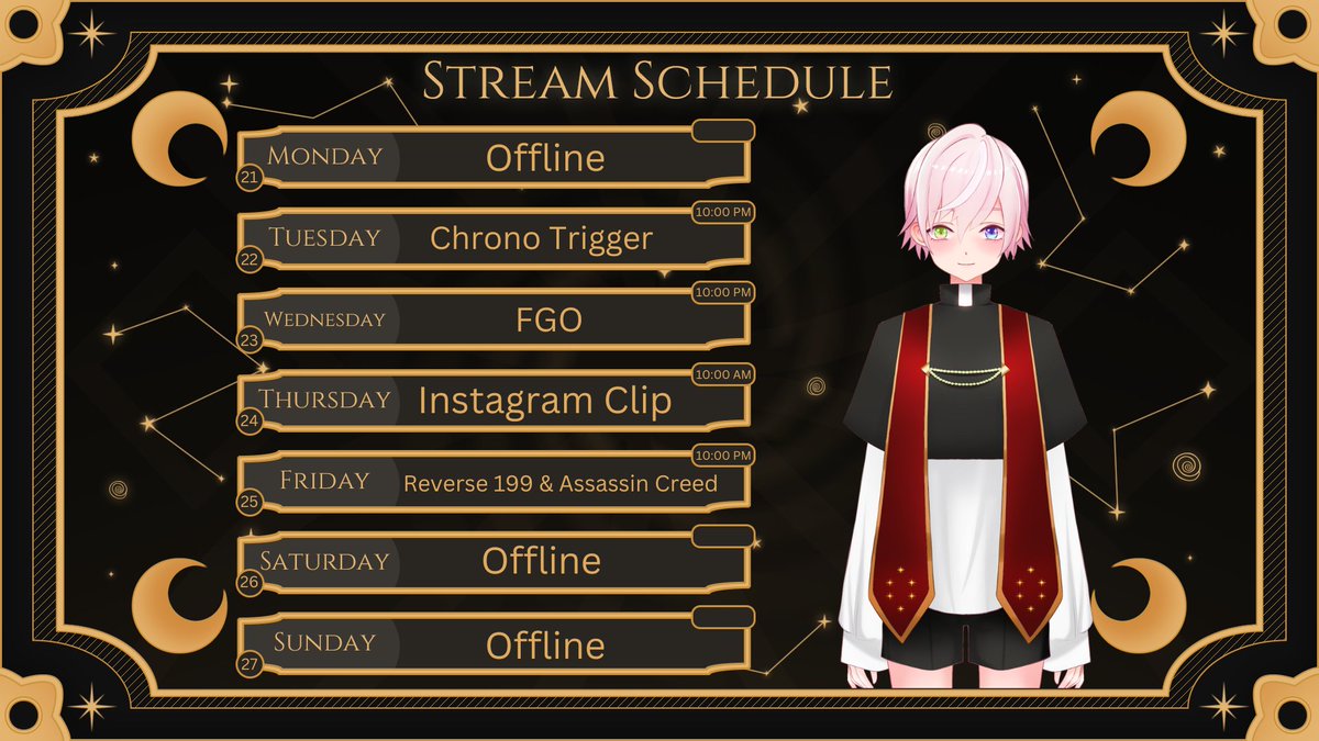 MiraiShishiou's tweet photo. Hello Starlights!!!

We’ll return to Chrono Trigger and continue with more FGO content. After that, we’ll move on to the Reverse 1999 and Assassin’s Creed collaboration.

#Vtuber #Vtubers #VTuberEN #VTuberTwP #ENVtuber https://t.co/oqyTFETDEf