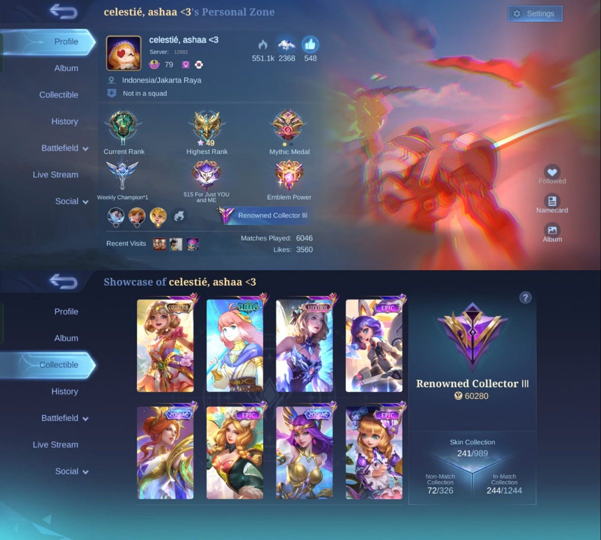 onlyzezee's tweet photo. nahh ini akun ml yang temen aku mau belii ke dia https://t.co/Rka8eCjjXe
