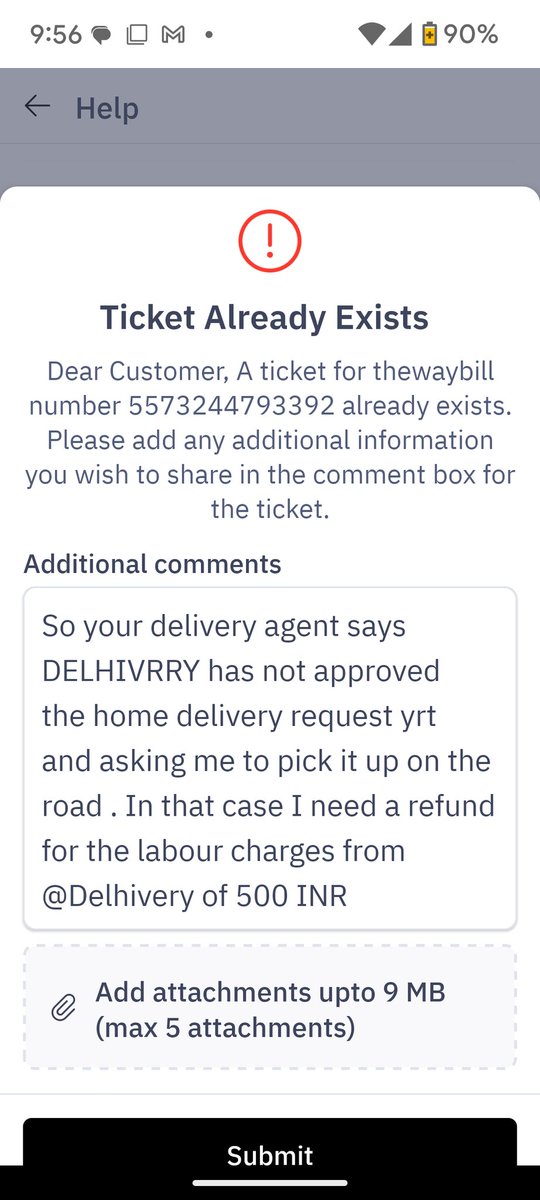 ThatPauriGuy's tweet photo. @help_delhivery since you and your team does not want to deliver to me. Your agent has asked dme to pick it up on the road . I need a labour charges refund of 500 INR form you for this . I did not rider this to pay labour charges myself to deliber it to my home. CALL ME https://t.co/RO8p442BSn