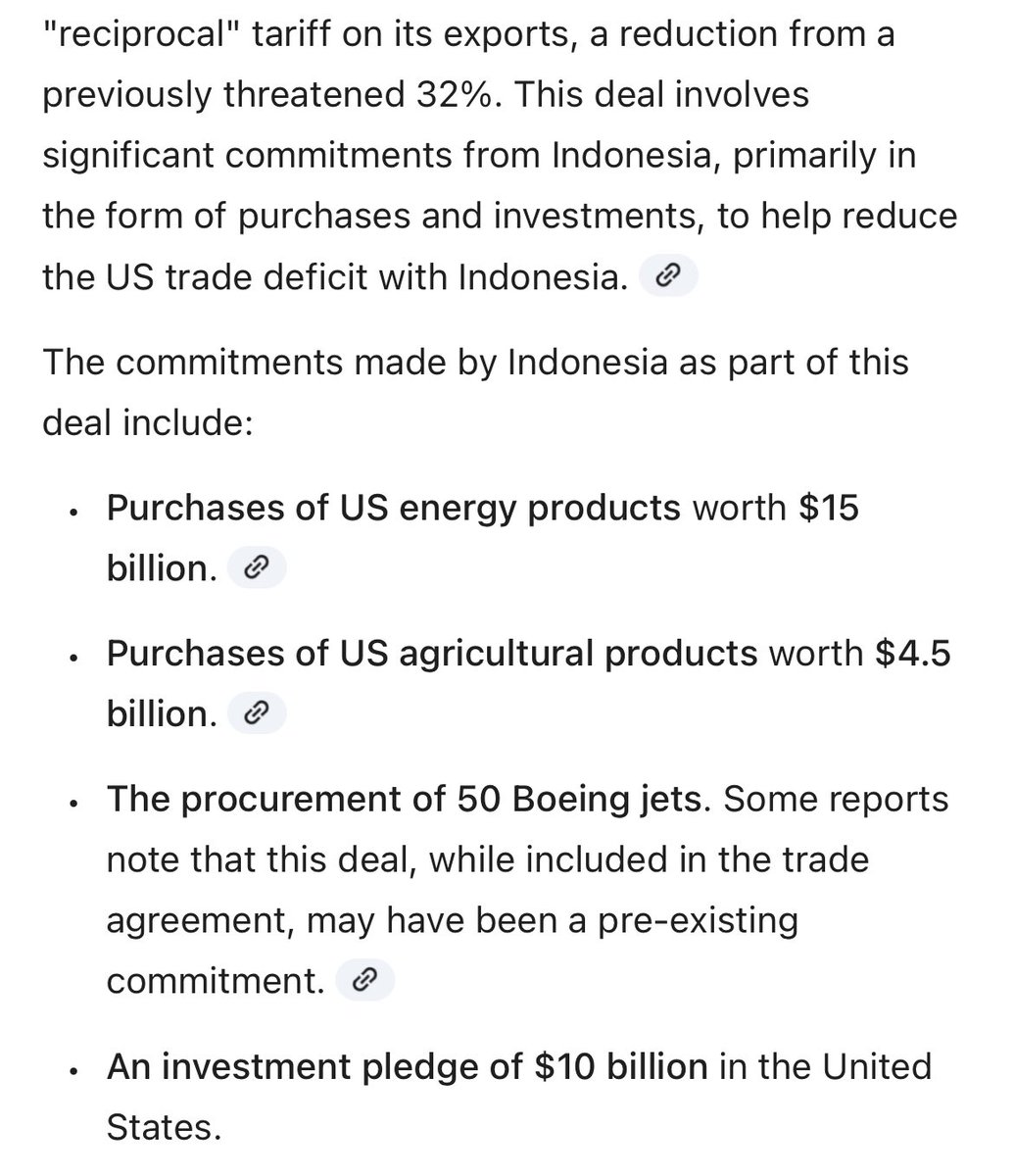 Malaysia mengeluarkan uang lebih besar untuk amerika dalam hal penurunan tarif dibandingkan indonesia