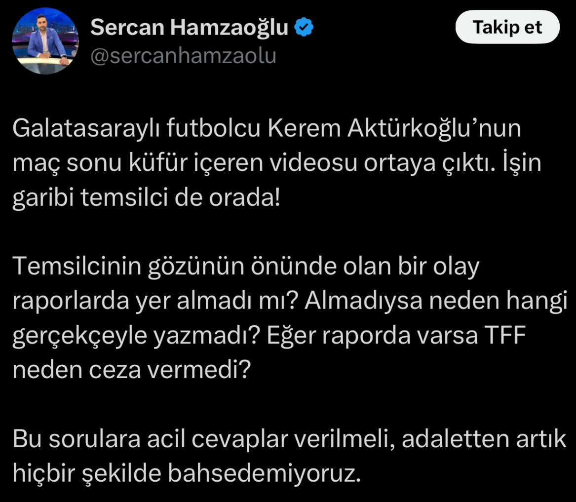 Hayırdır neden sildin <a href="/sercanhamzaolu/">Sercan Hamzaoğlu</a>