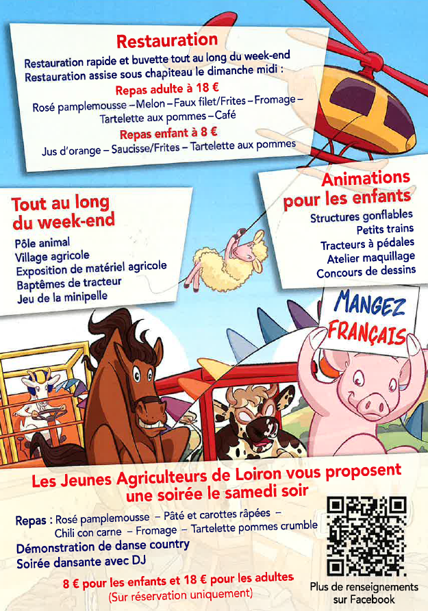 Retrouvez nous à Terre en Fête !
📍Montjean, proche de Laval
📆Samedi 30 aout, de 11h à 18h
📆Dimanche 31 août, de 10h à 19h
Venez tenter votre chance sur le stand de l'ANEFA 53 en jouant au « Game off bottes »… de nombreux lots à gagner !
#jeunesagriculteurs53 
#AnefaMayenne