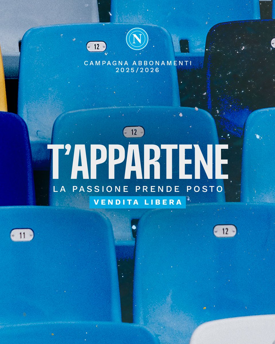Image for the Tweet beginning: 🏟 Campagna Abbonamenti 25/26
🆓 Al