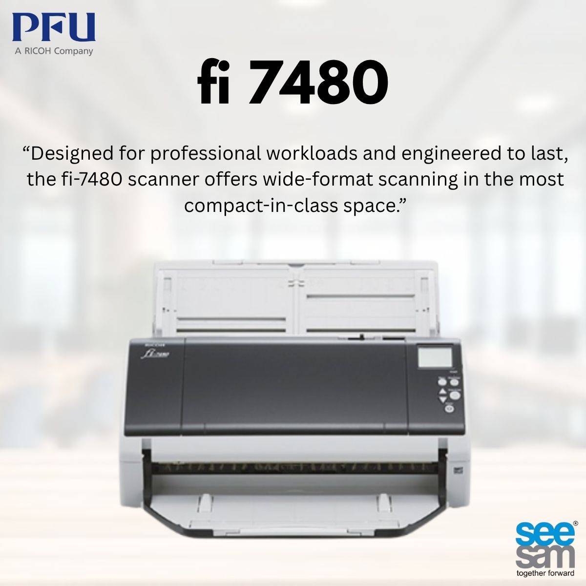 SeeSamSolution's tweet image. Your Scanning Workhorse
Fast. Durable. Space-saving. The PFU fi-7480 makes document management seamless for every business.
#SeeSaamSolutions #PFUfi7480 #PFU #Scanners