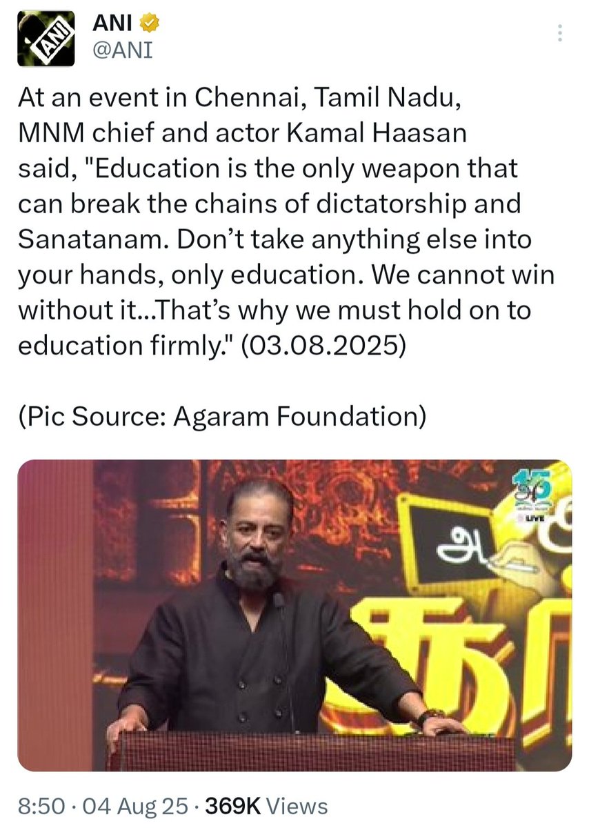 Ganesh_Sabari's tweet image. Surya's, Agaram foundation stages Kamal Hassan's appeal to destroy Sanathana Dharma, while at the same instance, Surya visits Tirumala temple to pray for his forthcoming movie.
#DoubleStandard #BoycottKaruppu