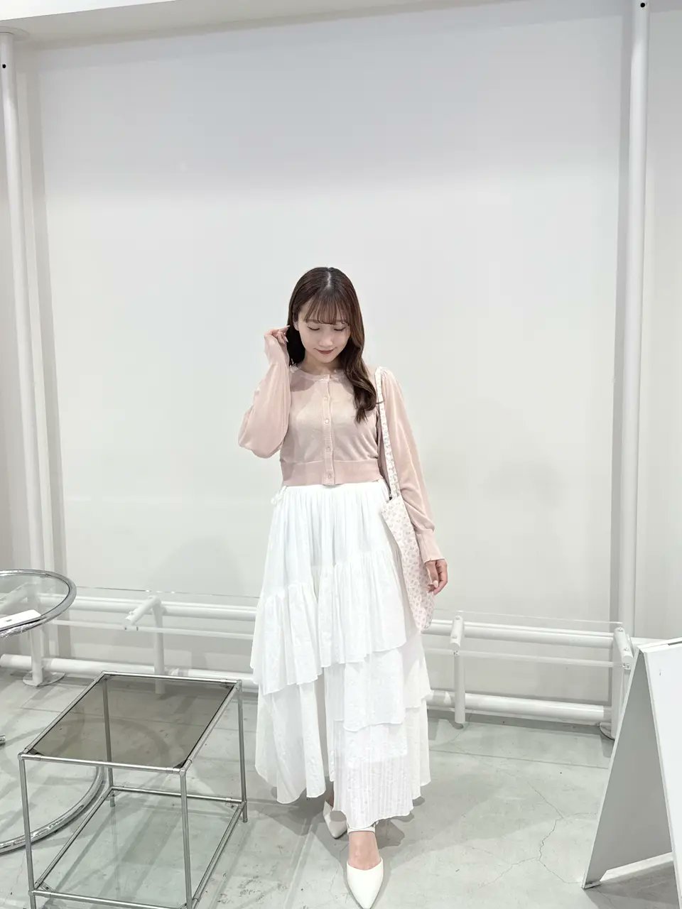 anmille アンミール フリルパイピングロングOP アンミール フリル