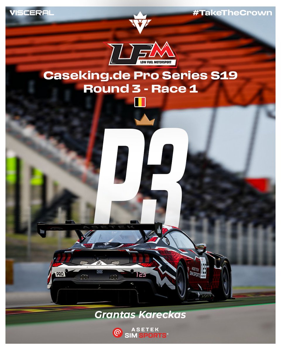 Visceral Esports (@visceralesports) on Twitter photo RACE RESULT | #VSRACC
Grantas takes the WIN in Race 2 of the <a href="/LFMotorsport/">Low Fuel Motorsport</a> Pro Series Spa round, after climbing 11 positions! π₯
In Race 1, Shae put in a stellar drive to take P2, and Grantas took a solid P3! A brilliant race for everyone involved! π
#TakeTheCrown RACE RESULT | #VSRACC
Grantas takes the WIN in Race 2 of the <a href="/LFMotorsport/">Low Fuel Motorsport</a> Pro Series Spa round, after climbing 11 positions! π₯
In Race 1, Shae put in a stellar drive to take P2, and Grantas took a solid P3! A brilliant race for everyone involved! π
#TakeTheCrown