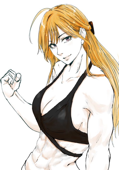 夏葉の水着衣装」の髪型がめちゃ可愛いくて描き直した!