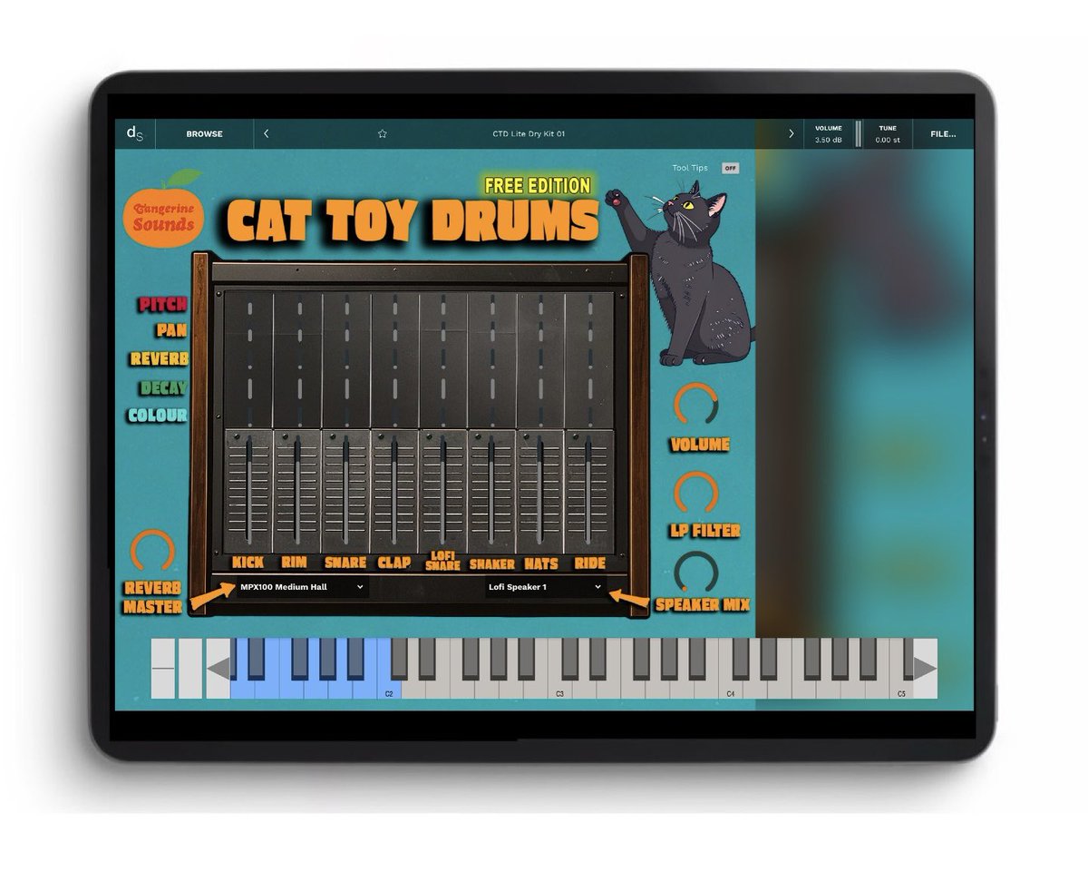 Nino (@ninobeatz) on Twitter photo 🚨Plugin Expansion🚨 <a href="/dhilowitz/">Dave Hilowitz</a> has released 'Cat Toy Drums by Tangerine Sounds' for Decent Sampler!! This expansion contains a FREE and Premium version located directly inside the App!! Also, the premium version is on discount for a limited time!
Cat Toy Drums (Premium): $15.00 🚨Plugin Expansion🚨 <a href="/dhilowitz/">Dave Hilowitz</a> has released 'Cat Toy Drums by Tangerine Sounds' for Decent Sampler!! This expansion contains a FREE and Premium version located directly inside the App!! Also, the premium version is on discount for a limited time!
Cat Toy Drums (Premium): $15.00