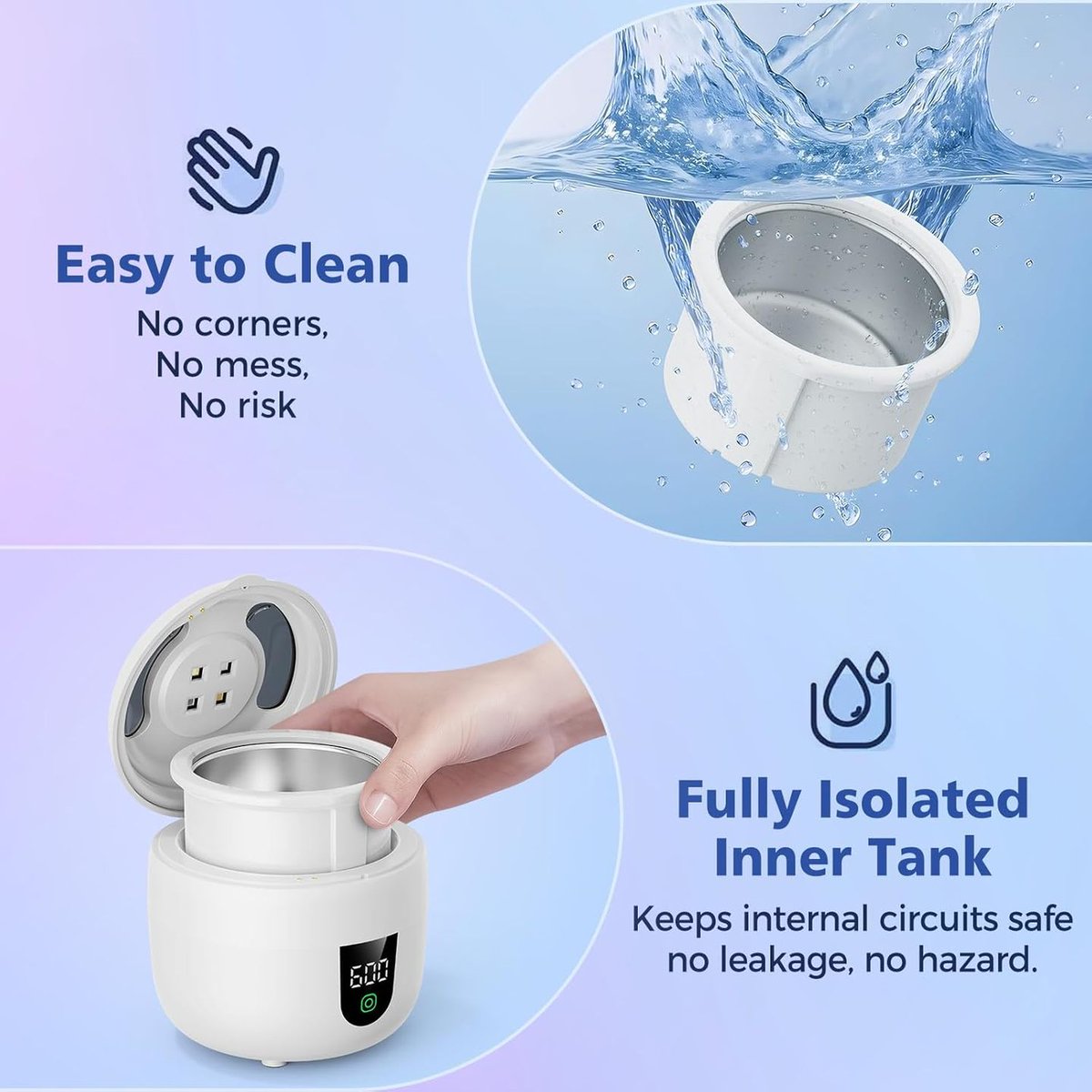 sangxiaobin's tweet image. Experience the convenience of our detachable water tank holder ultrasonic cleaner! Easy to clean, safe and leak-proof, featuring a seamless design.🔧✨🌐 Learn more: oral-jbs.com #UltrasonicCleaner #FullyIsolatedInnerTank #EasyToClean #Detachable #fyp