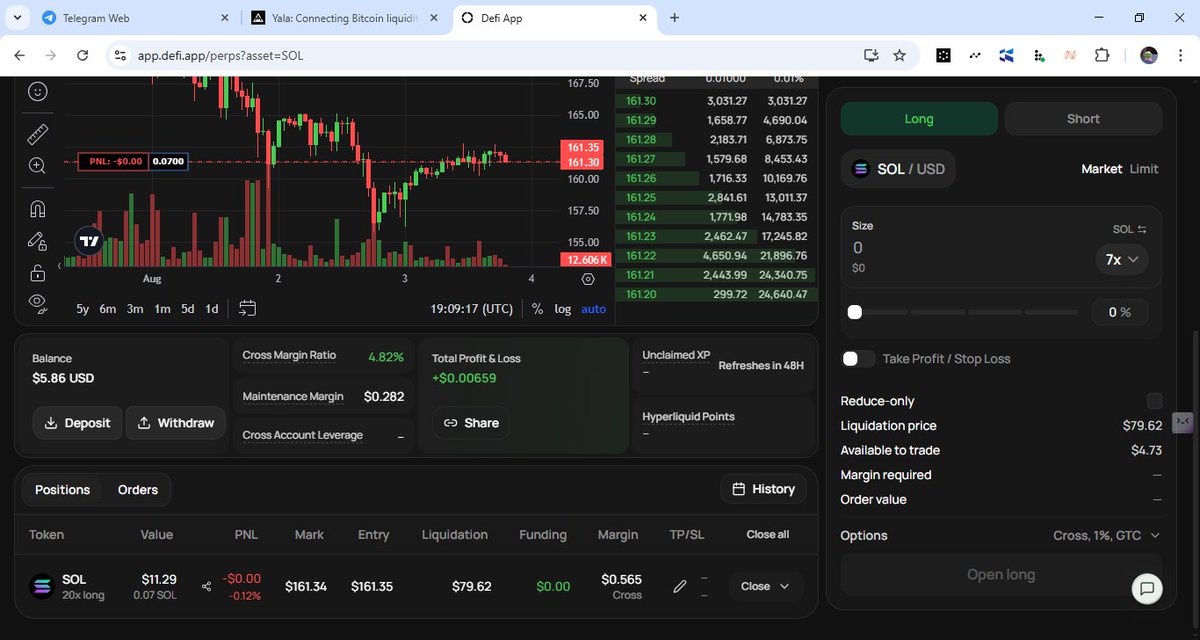 DeeOnlyUnusual (@deeonlyunusual) on Twitter photo Day 2 of posting about <a href="/defidotapp/">Defi App 🎩</a>.
I think I would be doing more swaps than perps.
I can't seem to find my way around it, I also noticed them the 3x boost I got for staking for 12months didn't reflect.
Do I need to stake more?
I have too many questions but let's start with Day 2 of posting about <a href="/defidotapp/">Defi App 🎩</a>.
I think I would be doing more swaps than perps.
I can't seem to find my way around it, I also noticed them the 3x boost I got for staking for 12months didn't reflect.
Do I need to stake more?
I have too many questions but let's start with