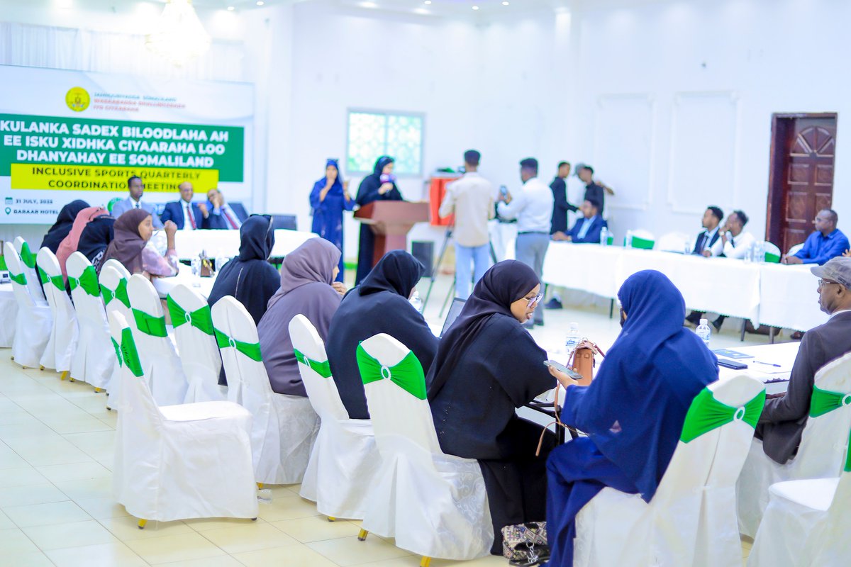 Ubah Inspire joined the quarterly Coordination Meeting on Inclusive Sports hosted by the Ministry of Youth &amp; Sports.
The session focused on strengthening collaboration &amp; promoting girls' participation in sports across Somaliland. #GirlsInSports #Somaliland #Inclusion