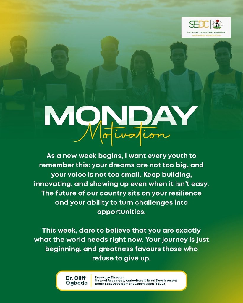 This week, dare to believe that you are exactly what the world needs right now. 

Your journey is just beginning, and greatness favours those who refuse to give up.