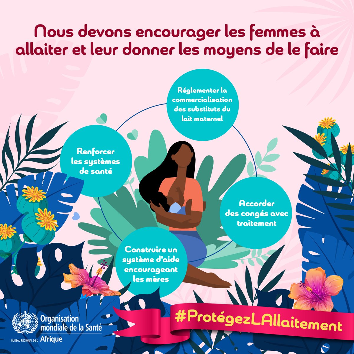 Le lait maternel 🤱🏿 est l'aliment idéal pour les nourrissons : il est sûr, propre et riche en anticorps qui protègent contre les maladies infantiles courantes.
Mais si l'allaitement est naturel, il n'est pas toujours facile. Les mères ont besoin de soutien, tant pour commencer