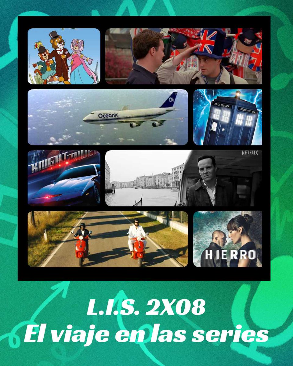 📢 ¡NUEVO EPISODIO!

LIS 2X06 - El viaje en la series 🚗✈️🛳️

En este episodio veraniego os traemos un capítulo especial temático en el que analizamos el concepto de viaje y su representación en vuestras series favoritas.

Escúchalo 🎧 open.spotify.com/episode/0ELjLQ…