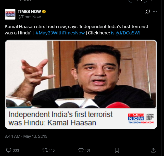 He repeatedly insults Hindus and Sanatan Dharma, 
Yet Hindus continue to enrich him by watching his films.