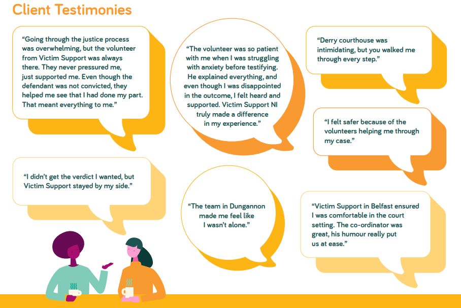 Sometimes we get really lovely feedback from our clients and it's always so appreciated to hear how our support has helped them through a difficult time in their lives.  We are very lucky to have passionate and caring staff and volunteers who want to make a difference!