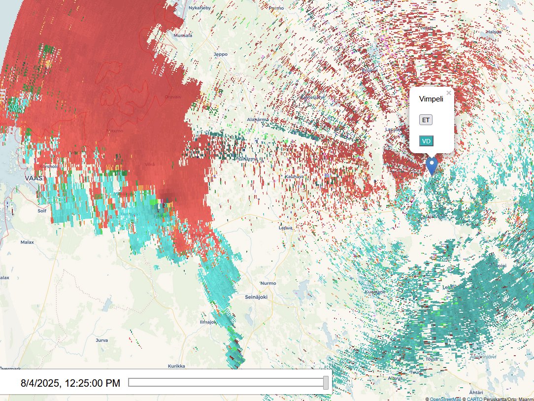 Supercell ongoing near Isokyrö in western Finland, rotation is actually pretty strong. #EUwx #sää #ukkonen