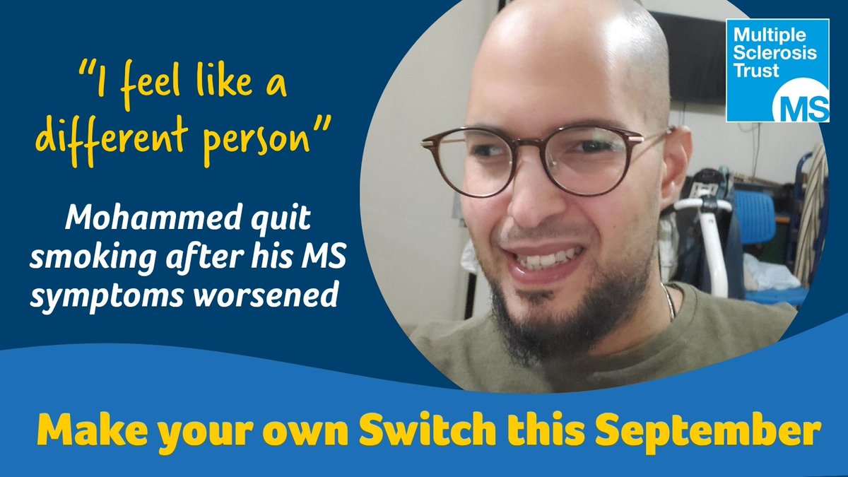MSTrust's tweet image. Discover how quitting smoking transformed Mohammed’s life with MS.

Read his powerful story and see how making the Switch helped him feel stronger, clearer, and more in control.

Make the switch. Make a difference.

mstrust.org.uk/news/making-sw…