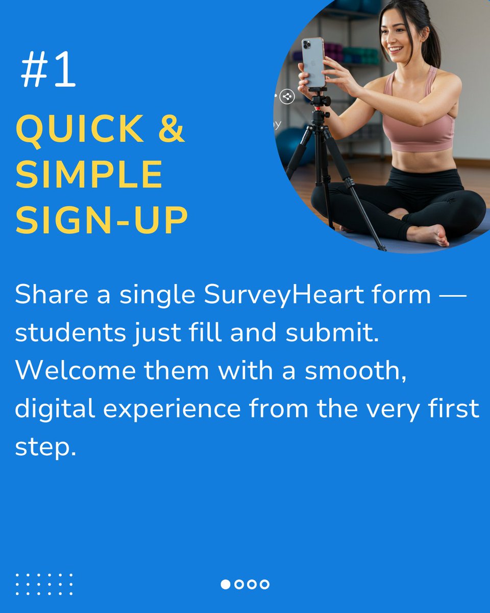 surveyheartapp's tweet image. Simplify your yoga studio’s workflow with SurveyHeart from sign-ups to feedback, all in one seamless, secure, mobile-friendly platform.
#SurveyHeart #WellnessSimplified #YogaStudio #HealthFirst #DigitalForms #MobileForms #OnlineForms #SurveyTools